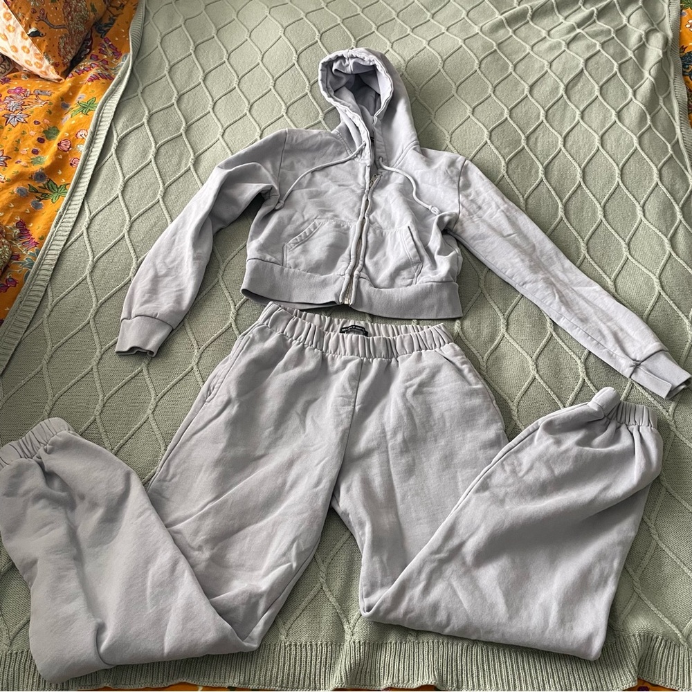 Brandy Melville Periwinkle/Light Blue Sweat Set